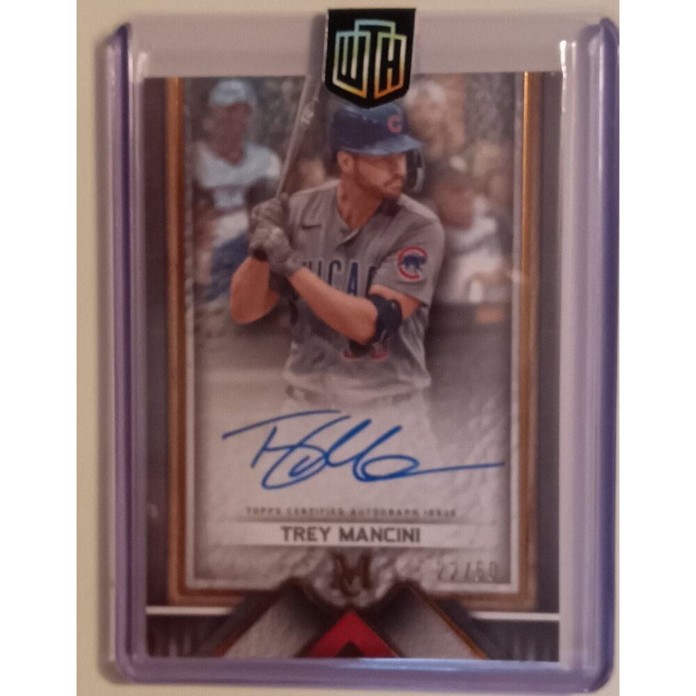 Trey Mancini 2023 "Topps Museum Collection" (Archival Autograph) 22 /50 CUBS
